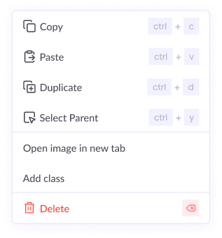 Context menu